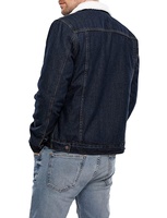 Veste en Jean doublé Style Western pour homme, décontractée, Style camionneur