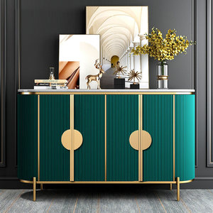 Meuble <span class=keywords><strong>buffet</strong></span> de salle à manger, armoire de cuisine en bois, meuble bar en marbre, style nordique, luxe moderne, buffets - Product Image 1