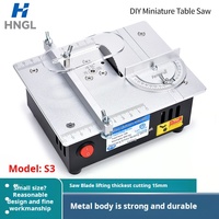 Gergaji Meja Mini 96W Pisau 2 Inci Mesin Pemotong Model PCB DIY Desktop Tinggi Dapat Disesuaikan 9000RPM