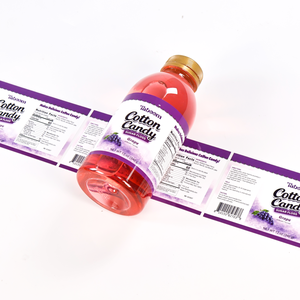 Etiquetas de Vinilo Personalizadas de Fábrica para Jarabes de Algodón de Azúcar |   Etiquetas Adhesivas Resistentes al Agua, al Aceite y a Productos Químicos, de Grado Alimenticio, para - Product Image 3