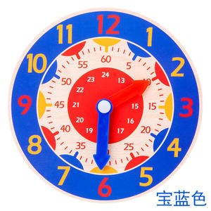 Shine Pep enfants Montessori horloge en bois jouets heure minute seconde Cognition horloges colorées enfants aides pédagogiques préscolaires - Product Image 5