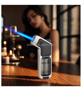Briquet torche à flamme jet JOFI, rechargeable au gaz butane, pour cigares, en métal – Vente en gros fabricant - Product Image 2
