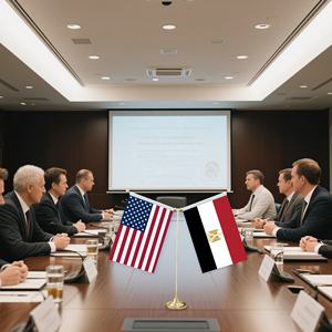 Drapeau égyptien Drapeau de table Rouge Blanc Noir et <span class=keywords><strong>Saladin</strong></span> Aigle Site religieux Table Drapeau d'affichage solennel - Product Image 5