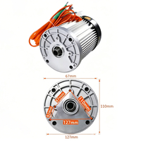 Motor DC Brushless Torsi Tinggi 4000W 48V/60V/72V Tahan Air Bersertifikasi ROHS untuk Sepeda Motor Listrik dan Sepeda Quad