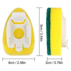 Repuestos de Esponja para <span class=keywords><strong>Fregadero</strong></span>, Cabezales de Repuesto para Cepillo de Limpieza de Cocina, Almohadillas para Fregar Platos, Ollas y Fregaderos - Product Image 5