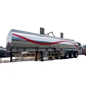 Clw 3 trục khả năng chịu tải nhôm hợp kim hàng hóa Trailer nhiệm vụ nặng nề dầu diesel xe tăng xe tải Trailer nhiên liệu tàu chở bán Trailer
