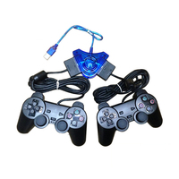Adaptador USB para Controlador de PS2 Directo de Fábrica con Carcasa de Plástico para Compatibilidad de PS2 con PC