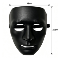Masque facial uni multicolore en promotion, masque de costume pour danse de groupe, hip-hop, opéra, Halloween, soirée masquée