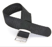 Bracelet de montre en nylon tissé vert militaire 14mm 16mm 18mm 20mm 22mm avec boucle noire Bracelet perlon tressé Tropic