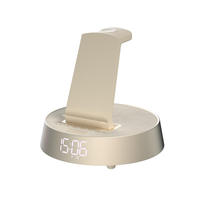 Draadloos opladen USB Oplaadbaar voor V5.1 Luidspreker Wekker Radio Omgevings-LED-licht Bureaulamp Nachtlampje-2000mAh
