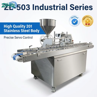 Machine de remplissage automatique à injection latérale continue ZL-503, servomoteur, contrôle par écran tactile, précision de 1g pour le pain