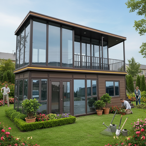 Villa di Lusso a 2 Piani in Container Moderno con Pareti in Vetro, Casa Prefabbricata Modulare Duplex per <span class=keywords><strong>Resort</strong></span>, Hotel, Edifici per Uffici - Product Image 5