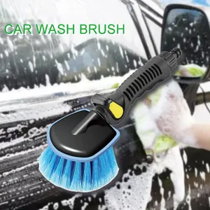 Factory Custom Logo Packing No-Scratch Bristles Water Flow Through Automotive Car Water Cleaning Brush Tool