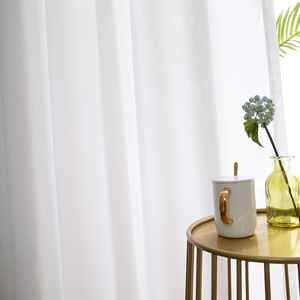 Casa tenda di finestra del soggiorno a buon mercato bella mantovana ricamato bianco tenda pura - Product Image 5