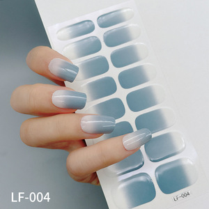 Producto de belleza, pegatina de uñas de Gel semicurado, nuevo gradiente francés 3D, pegatinas de uñas personalizadas completas, pegatinas frescas al por mayor - Product Image 3