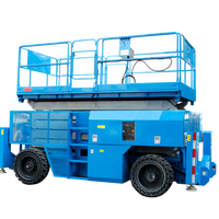 Plateforme élévatrice à ciseaux tout-terrain homologuée CE, 12m 14m de hauteur, robuste, 4x4, hydraulique, pour le levage de matériaux
