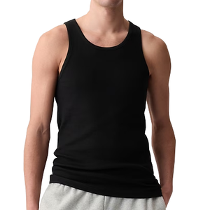 Camiseta sin Mangas para Hombre de Algodón Puro OEM, Logotipo Personalizado, Camiseta de Alta Calidad - Product Image 4