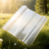 Plaque de toiture transparente en fibre de verre résistante aux UV, panneau de toiture en plastique pour lucarne, tuile en PRV