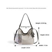 Sac fourre-tout en cuir gaufré personnalisé, sac à main pour femme, grande capacité, sac à bandoulière, fabriqué en Chine