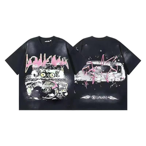 T-shirts décontractés d'été pour hommes en coton pur imprimés avec la série <span class=keywords><strong>Hell</strong></span> and Star NFC, tendance et de haute qualité - Product Image 6