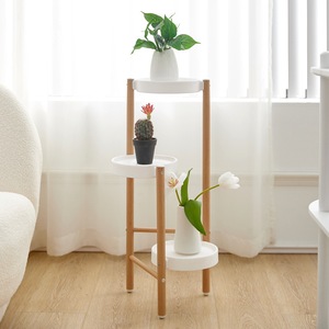 Maceta <span class=keywords><strong>de</strong></span> flores para suelo <span class=keywords><strong>de</strong></span> <span class=keywords><strong>madera</strong></span>, soporte multicapa para plantas <span class=keywords><strong>de</strong></span> interior, venta al por mayor - Product Image 2
