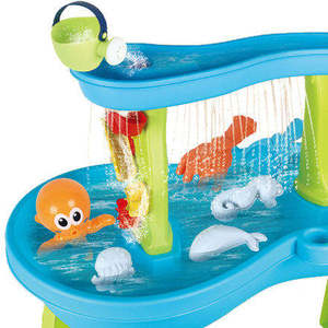 Haute qualité tout-petits extérieur sable eau plastique sensoriel été activité grande eau plage sable Table à jouer ensemble de jouets - Product Image 6