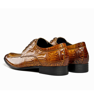 Chaussures en cuir pour hommes, style britannique tendance, décontractées et habillées, en cuir véritable, faites à la main - Product Image 4