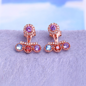 Offre Spéciale Pierres Précieuses Micro Réglage 925 <span class=keywords><strong>Argent</strong></span> Or Jhumka Boucles <span class=keywords><strong>D</strong></span>'oreilles Design Avec <span class=keywords><strong>Prix</strong></span> - Product Image 3