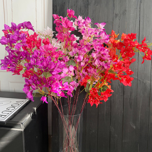 Bouquet de fleurs artificielles en soie de bougainvillier Jinxi pour la décoration intérieure, décoration de fenêtre pour le Nouvel An chinois - Product Image 3