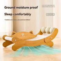 Lit-griffoir moderne pour chat avec coussin en feutre, idéal pour jouer, se reposer, griffer et soulager les démangeaisons, mobilier durable pour animaux de compagnie