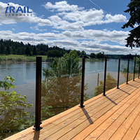 Rampe en verre en acier inoxydable sur mesure, balustrade pour balcon, escalier, terrasse, extérieur, intérieur, main courante anti-rouille, directement de l'usine