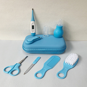 Kit de toilettage 8 pièces pour bébé ensemble de manucure pour nouveau-né kit de tondeuse à ongles pour bébé brosse à cheveux peigne cadeau pour bébé - Product Image 5