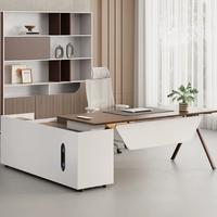 Nuevo y Elegante Escritorio de Oficina Moderno con Silla, Diseño Sencillo para el Espacio de Trabajo