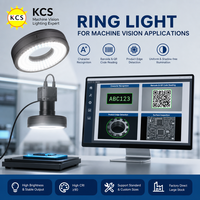 Anneau lumineux pour vision industrielle 80mm DC24V, éclairage LED blanc, bleu, rouge, vert, 0-90 degrés, pour inspection de puces électroniques