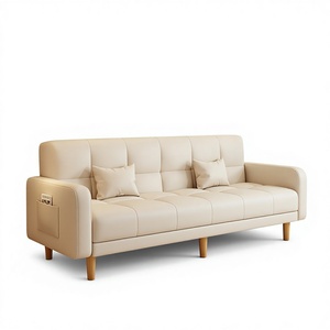 Nouveau Canapé Chenille 2026 avec Cadre en Pin, pour Petit Appartement, Salon, Style Simple et Moderne, Trois <span class=keywords><strong>Places</strong></span>, <span class=keywords><strong>Pliant</strong></span>, Convertible <span class=keywords><strong>Lit</strong></span>, Idéal pour la Location - Product Image 2