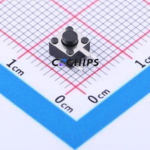 TC-1150DL-3.8H-250 Tactile Switch Through hole Switch Single Pole Single Throw Round Button 2.5N Right Angle Insert - Product Image 1