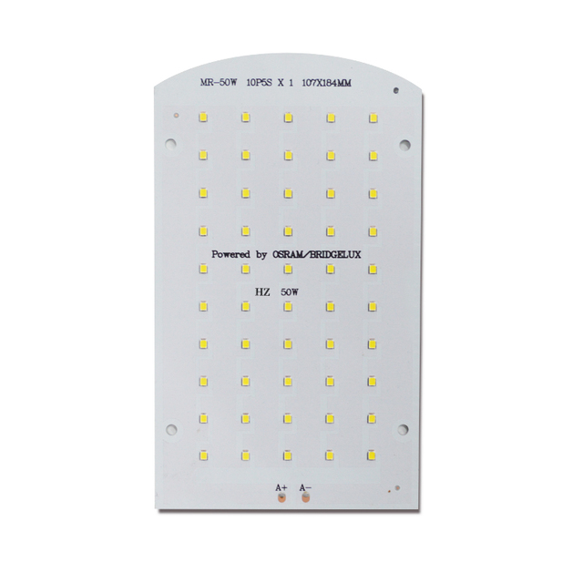 Floodlight LED Circuit Board Aluminum AC 50w 100w Led High Bays Light 2835 SMD PCBA Customized MCPCB DC 24V 48V