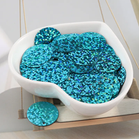 Échantillon gratuit de paillettes plates en vrac de décoration de mariage en PVC PET coloré multiple pour l'artisanat