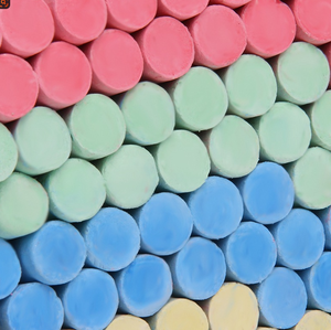 ชุดกล่องชอล์กสีผสมสี100ชิ้นสำหรับใช้ในโรงเรียนประกอบด้วยชอล์กสีขาว - Product Image 4