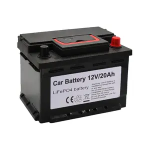 OSN כוח עופרת חומצה החלפת LiFePO4 12v 20Ah רכב אודיו ליתיום רכב סוללה המתנע