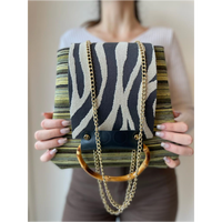 Sacs à main pour femmes de haute qualité à imprimé animal, fabriqués à la main en Italie, personnalisation, matériaux durables, style rock classique