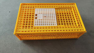 750*550*270mm ağır geri dönüşümlü PP plastik ekran baskılı canlı kuş tavuk güvercin ördek kümes hayvanları için - Product Image 4