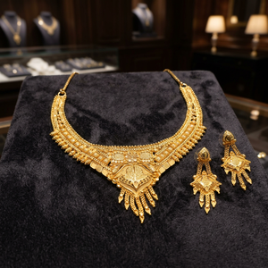 Gold Plated Forming Necklaces Special Occasion & Traditional Fashion Jewelry for Women <b>Copper</b>& Brass Chapado En Oro Oro Laminado - Product Image 3