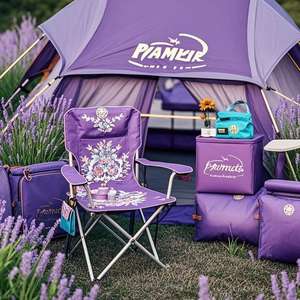 Chaise pliante de camping moderne PAMIR en aluminium avec dossier pour repas en plein air, salle de sport et parc - Product Image 4