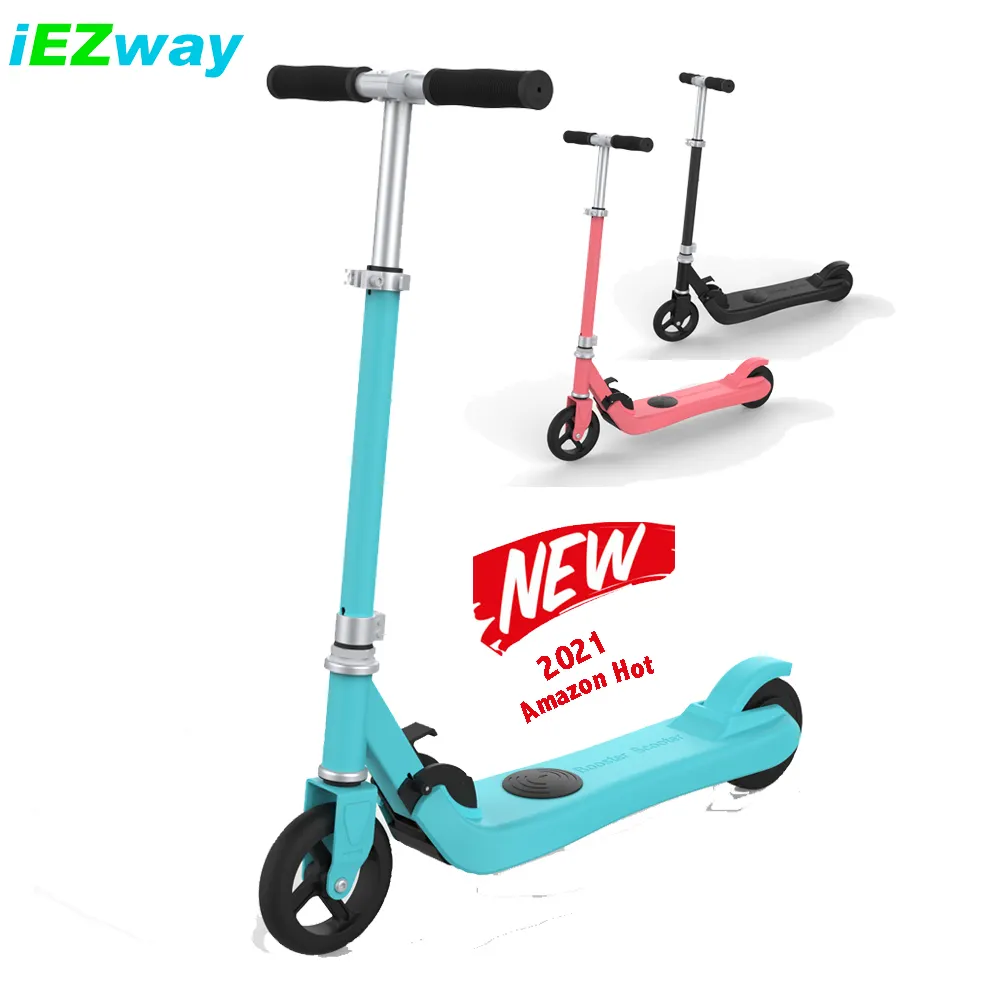 2021 IEZway Anh EU Kho Trẻ Em Di Động Kick E Scooter Trẻ Em Trẻ Em E-Scooter Đẩy Xe Điện