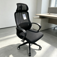 Chaise de bureau ergonomique confortable au design haut de gamme, réglable en hauteur, chaise de direction en maille pour ordinateur