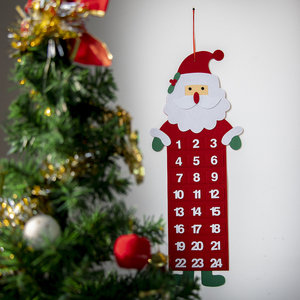 Calendario de Decoración Navideña para Puerta de Fieltro de Poliéster, Suministro Directo de Fábrica, Alta Calidad - Product Image 2