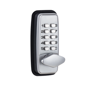 CRITERION Spot Products 380 Safety Latch Mechanical Digital Lock สีเงินหรือสีดำ แบบไม่ใช้กุญแจ ล็อคดิจิตอลแบบกดและดึง - Product Image 4