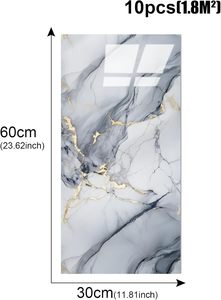 Adesivo Murale Moderno Effetto Marmo Impermeabile in <span class=keywords><strong>PVC</strong></span> per Cucina <span class=keywords><strong>Bagno</strong></span> Ospedale Decorazione Casa - Product Image 4