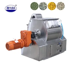 YUDA SDHJ0.2 Stainless Steel Single Shaft Paddle Animal Feed Mixer Mixing Machine For Animal Feed Raw Materials